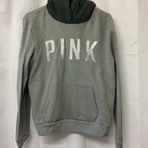 PINK Gray Hoodie